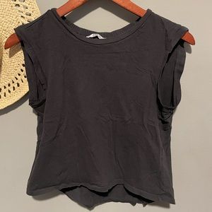 Zara cropped muscle tank